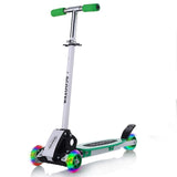 Trottinette enfant 3 roues lumières vert