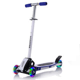 Trottinette enfant 3 roues lumières bleu