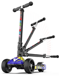 trottinette enfant lumière noir pliable