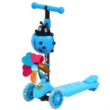 Trottinette enfant coccinelle bleu