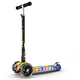 trottinette enfant lumière noir